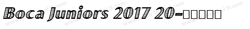 Boca Juniors 2017 20字体转换